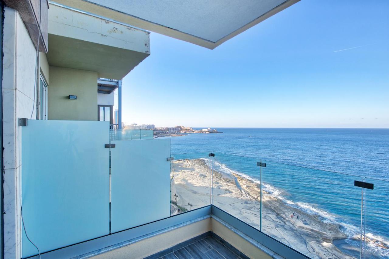 Seafront Sliema Apartment With Balcony & Sea Views By Jl Exteriér fotografie